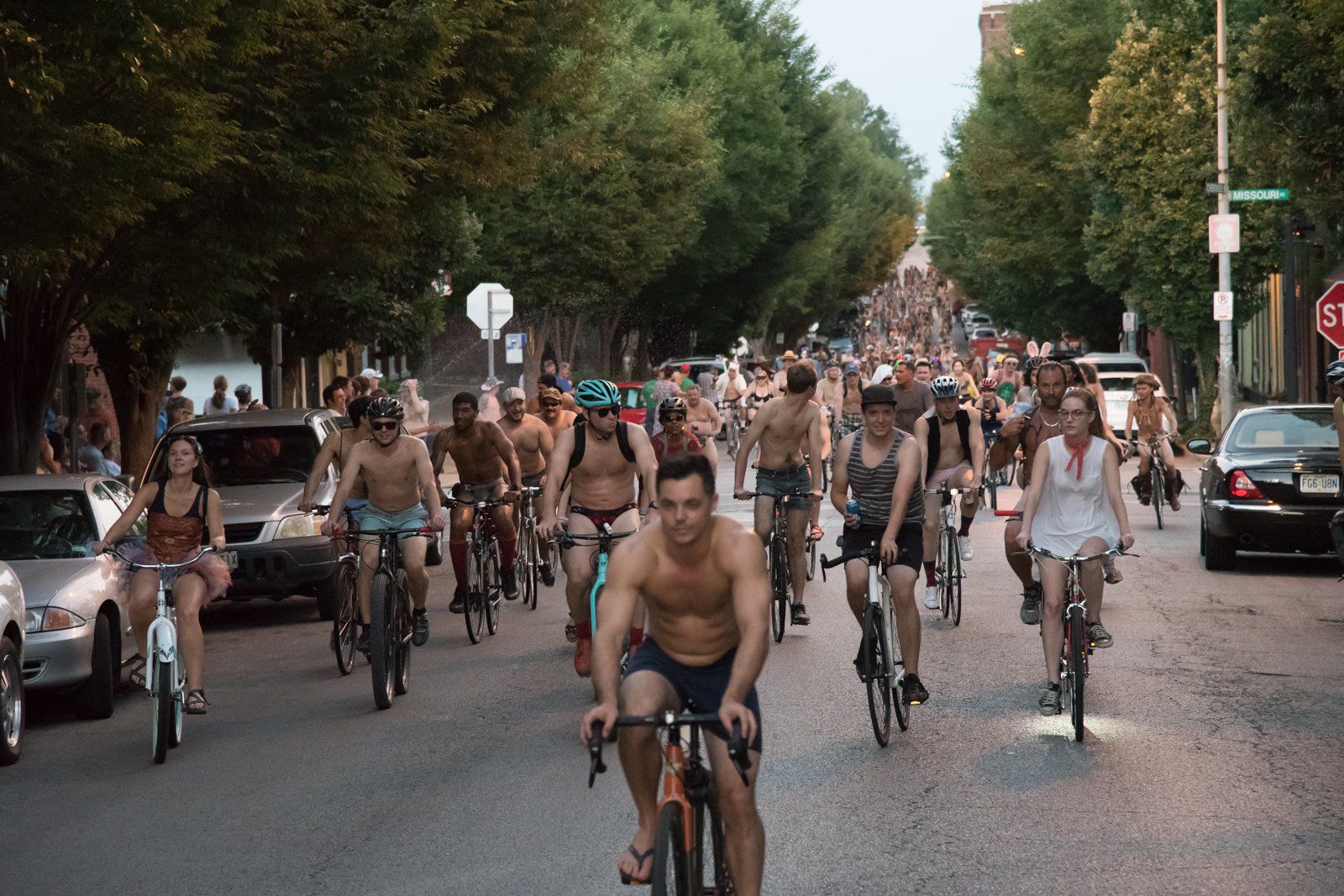 2017 World Naked Bike Ride in St. Louis
